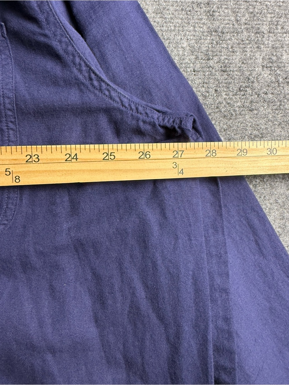 Polo Ralph Lauren Mens XXL NWT Logo-Embroidered Navy Linen-Cotton Overshirt - Picture 7 of 11